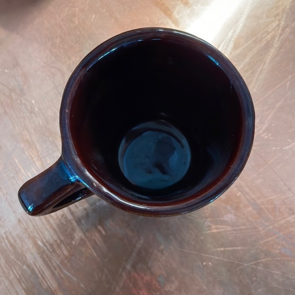COPY - Vintage Mar-Crest Stoneware USA brown Stoneware tea cup Daisy and D… - Picture 2 of 5